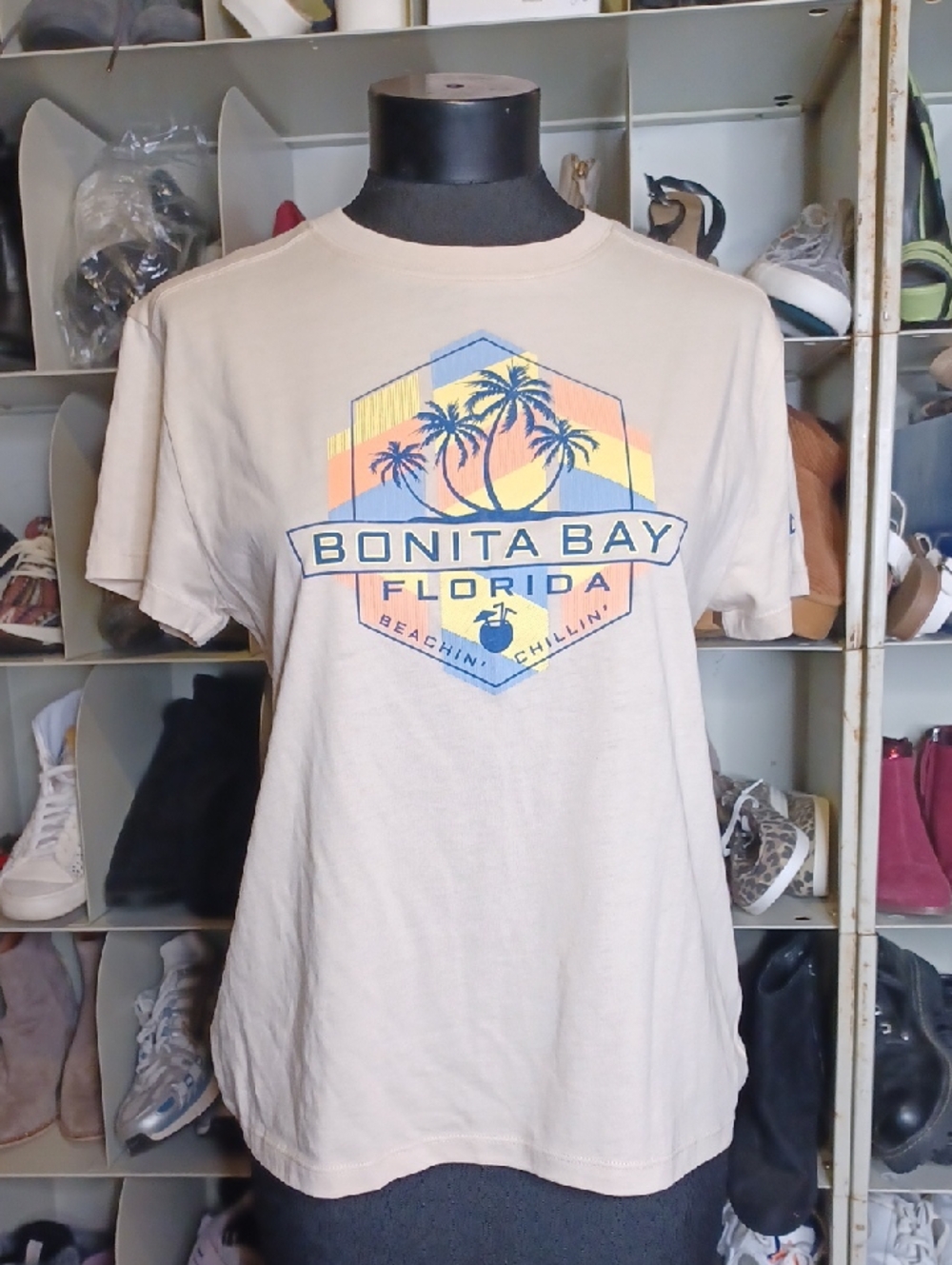 Champion Beige Bonita Bay Florida Graphic Tee